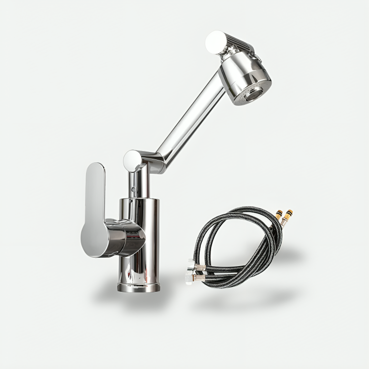 Robinet rotatif 1080° avec bras articulé
