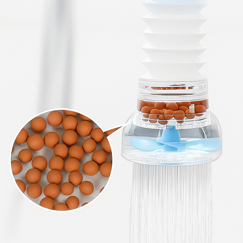 Filtre eau du robinet – extension anti-éclaboussures