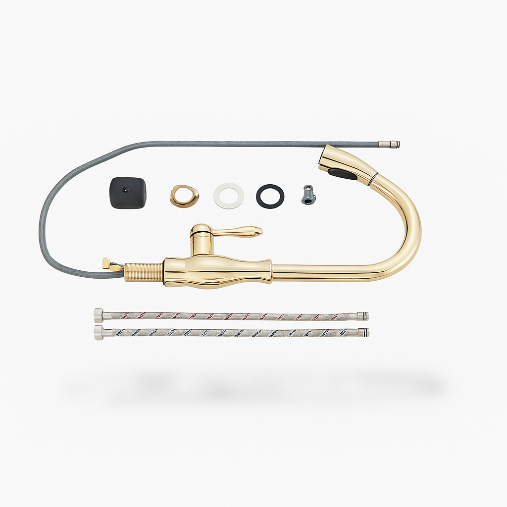 Robinet de cuisine avec bec flexible