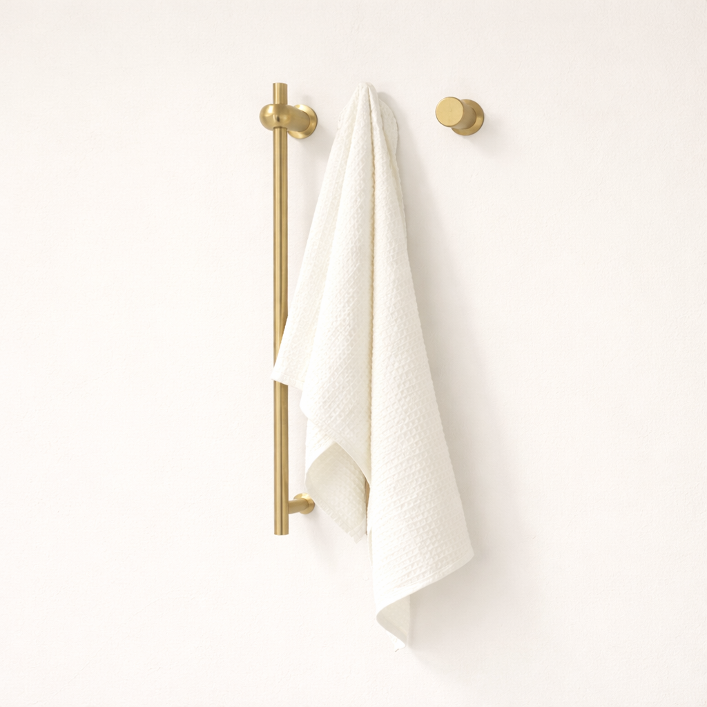 Sèche-serviette Vertical Électrique Design Minimaliste - 2 Barres Acier Inox 304