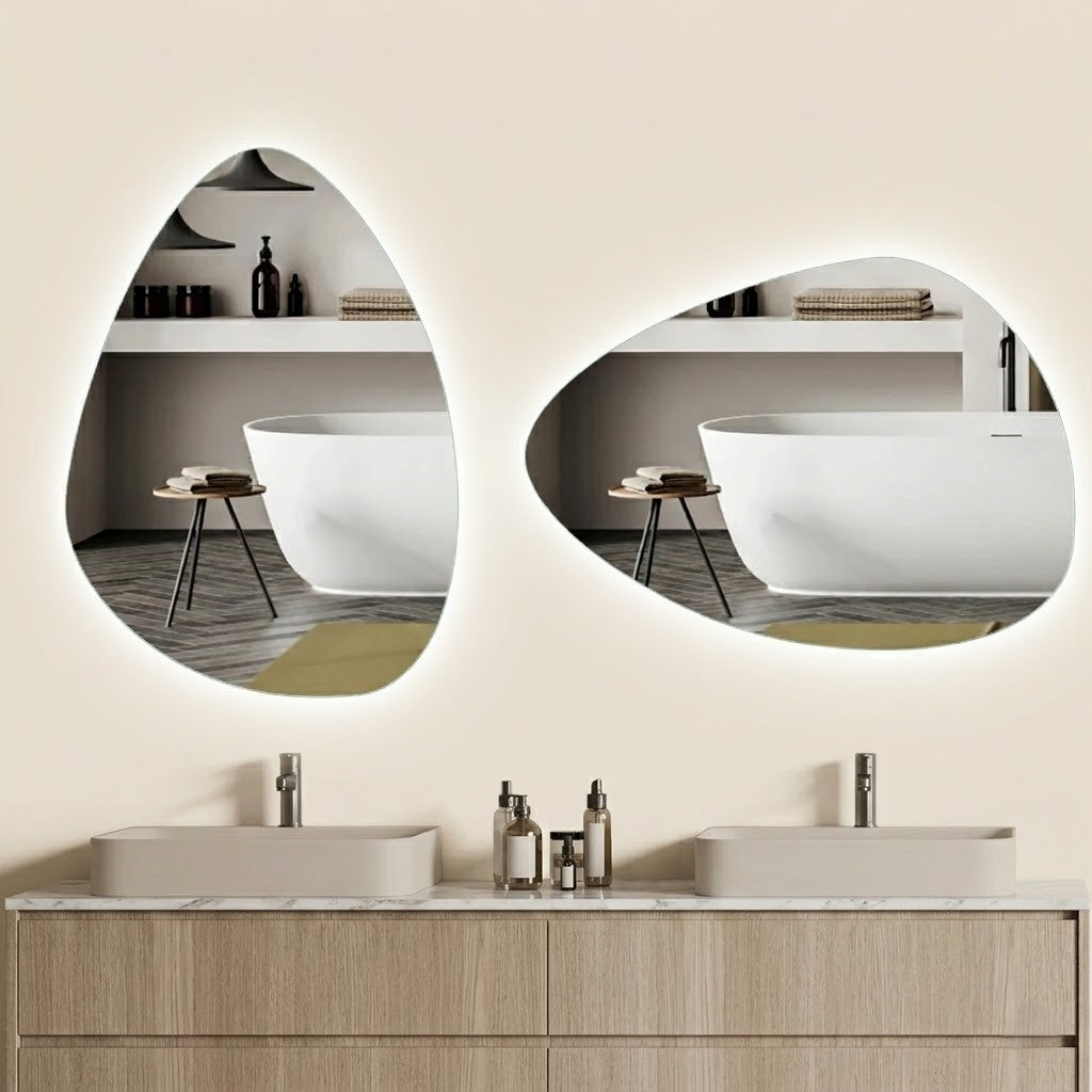 Miroir Salle de Bain LED Design – Éclairage Réglable & Anti-Buée