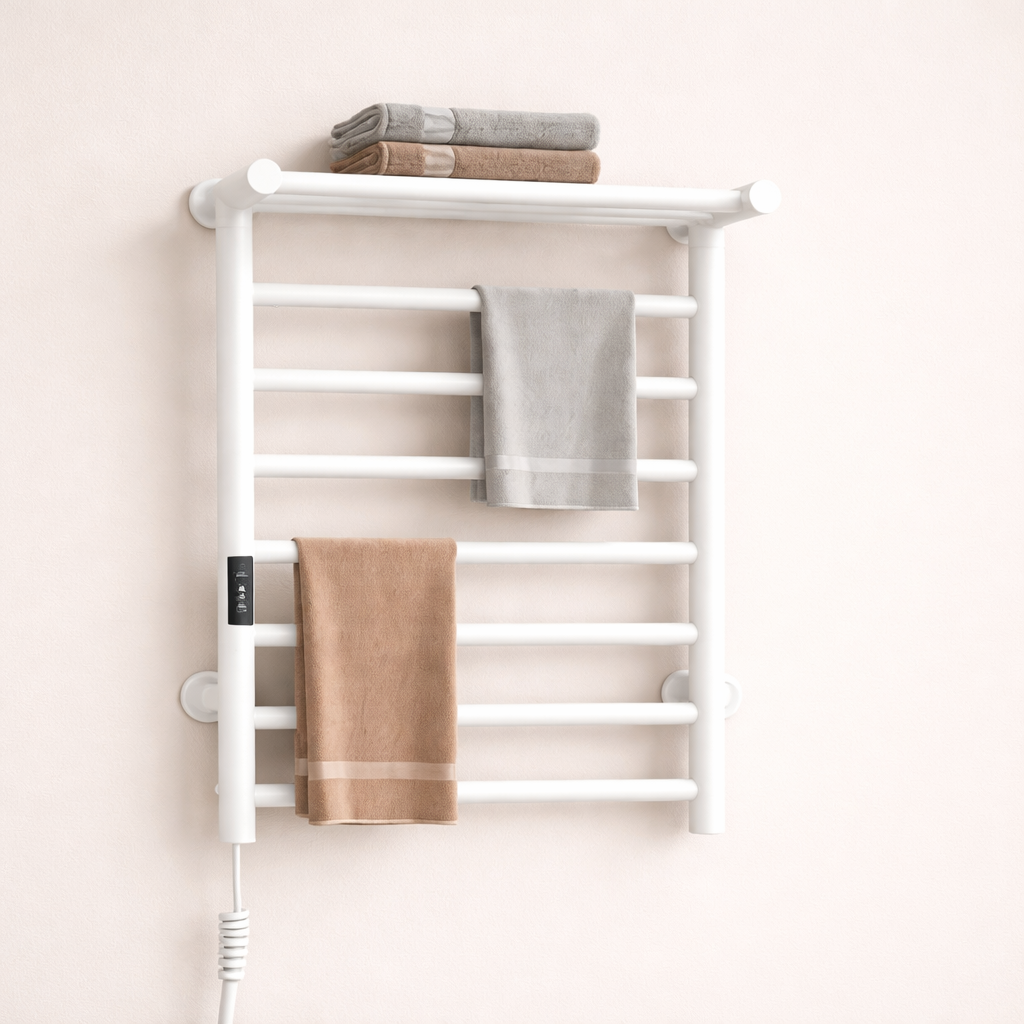 Chauffe-Serviette Électrique Smart Metropolitan T1 - Noir Mat - Inox 304 & Connecté WiFi