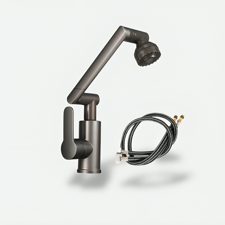 Robinet rotatif 1080° avec bras articulé