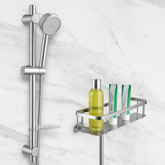 Barre de Douche Extensible Argent