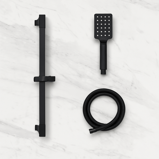 Barre de Douche Extensible Noire