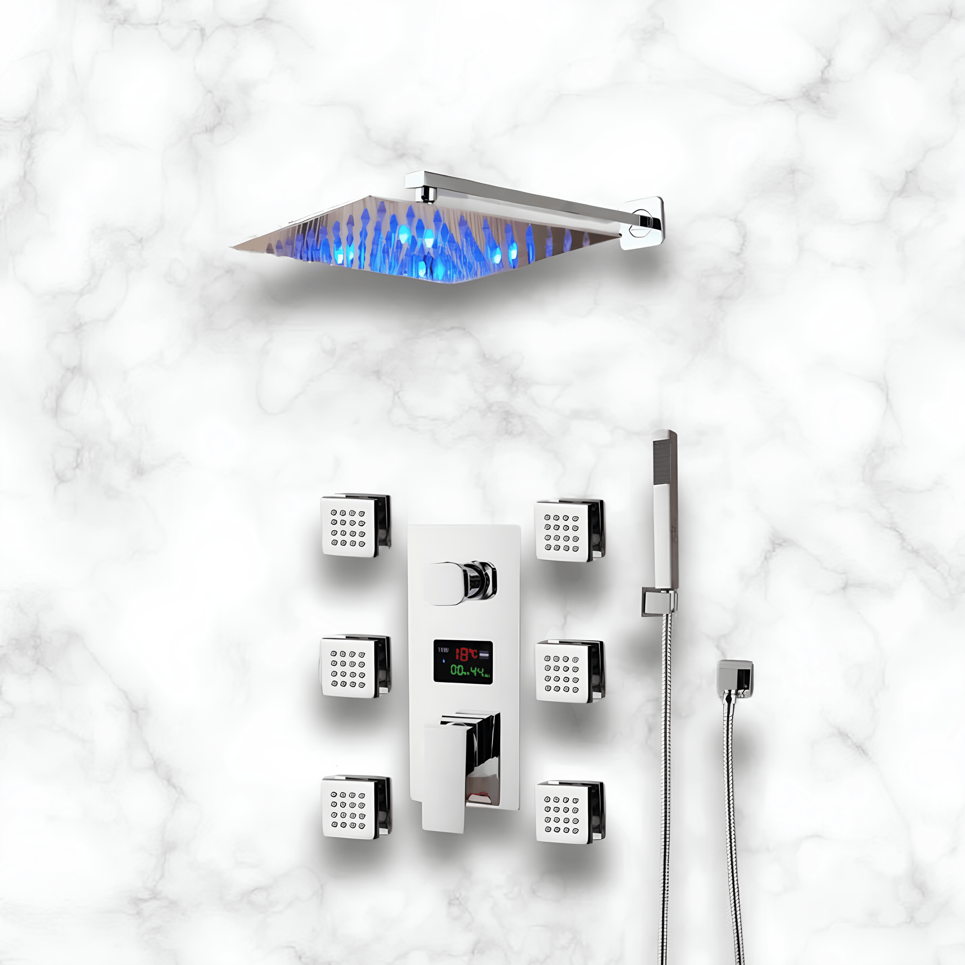 Colonne de Douche Hydromassante LED