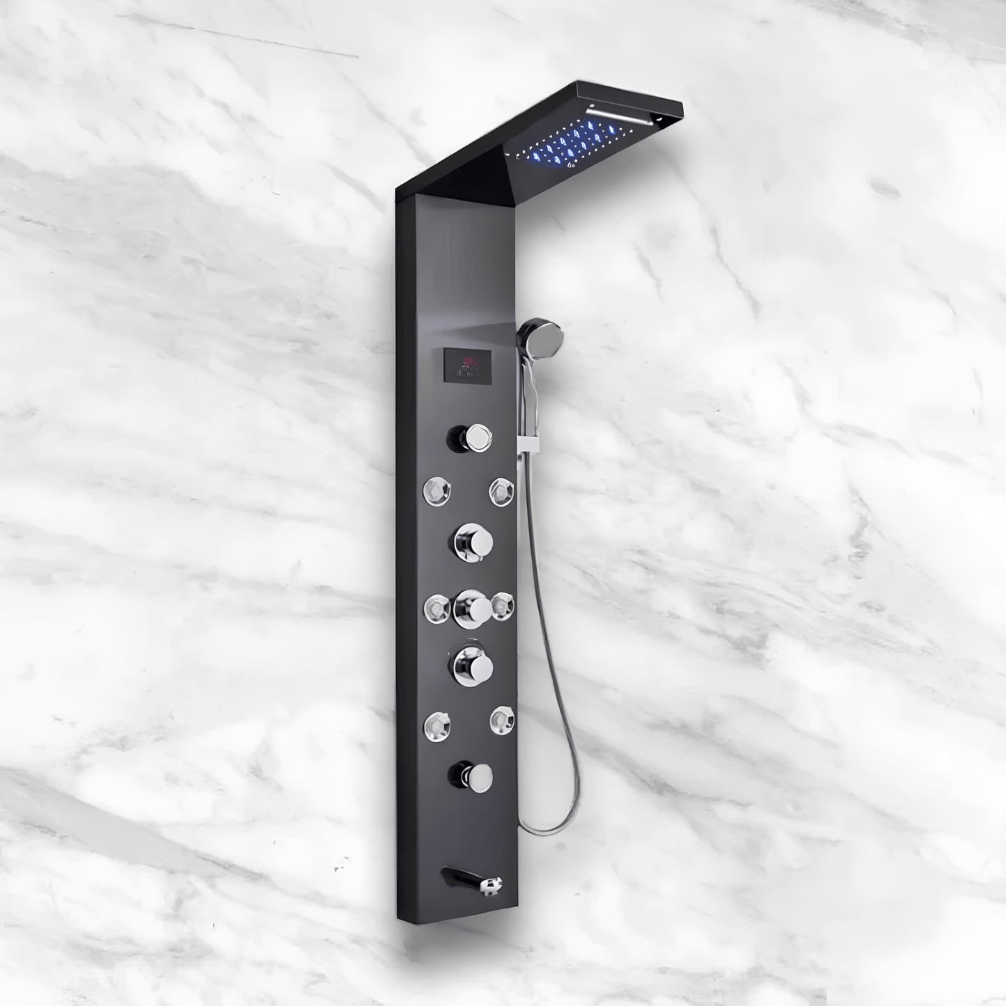 Colonne de Douche Hydromassante LED 6 Modes et Affichage Digital