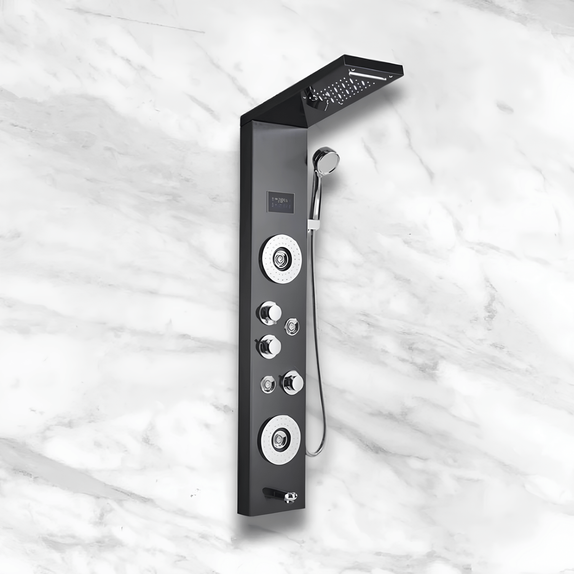 Colonne de Douche Hydromassante LED 6 Modes et Affichage Digital
