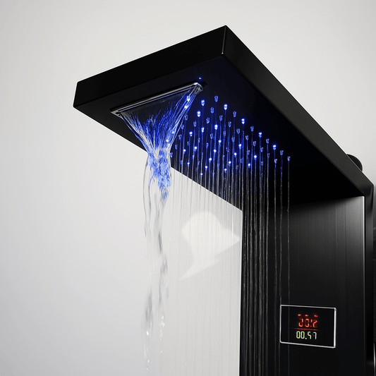 Colonne de Douche Hydromassante Noir