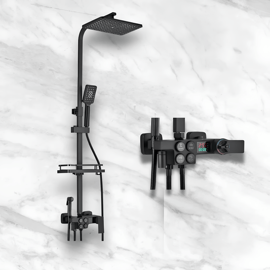 Colonne de Douche Thermostatique Jet Pluie