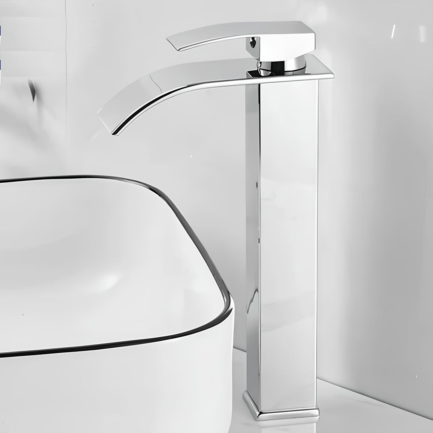 Robinet cascade salle de bain noir – Inox 30 cm design moderne