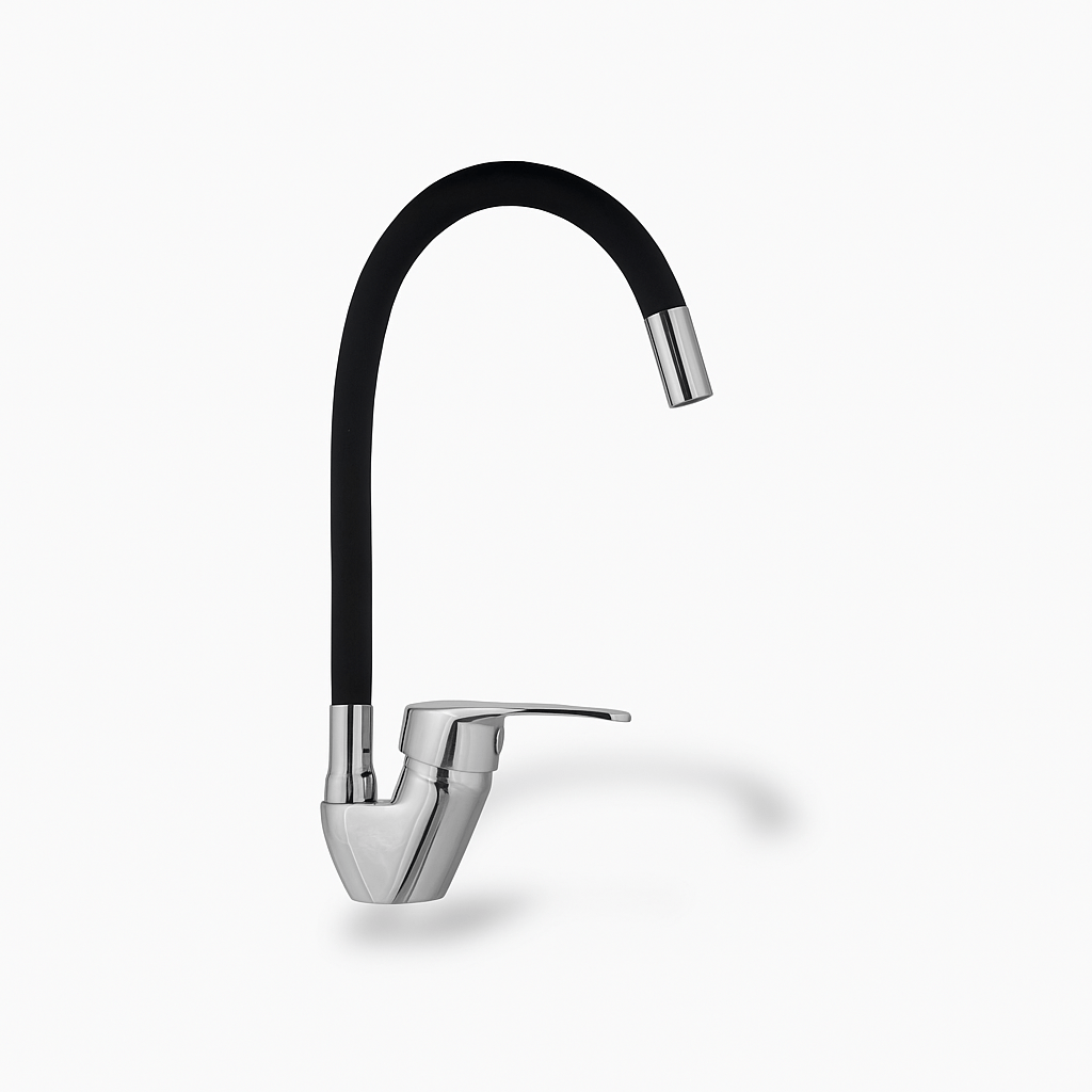 Robinet cuisine bec silicone orientable – mitigeur eau chaude et froide