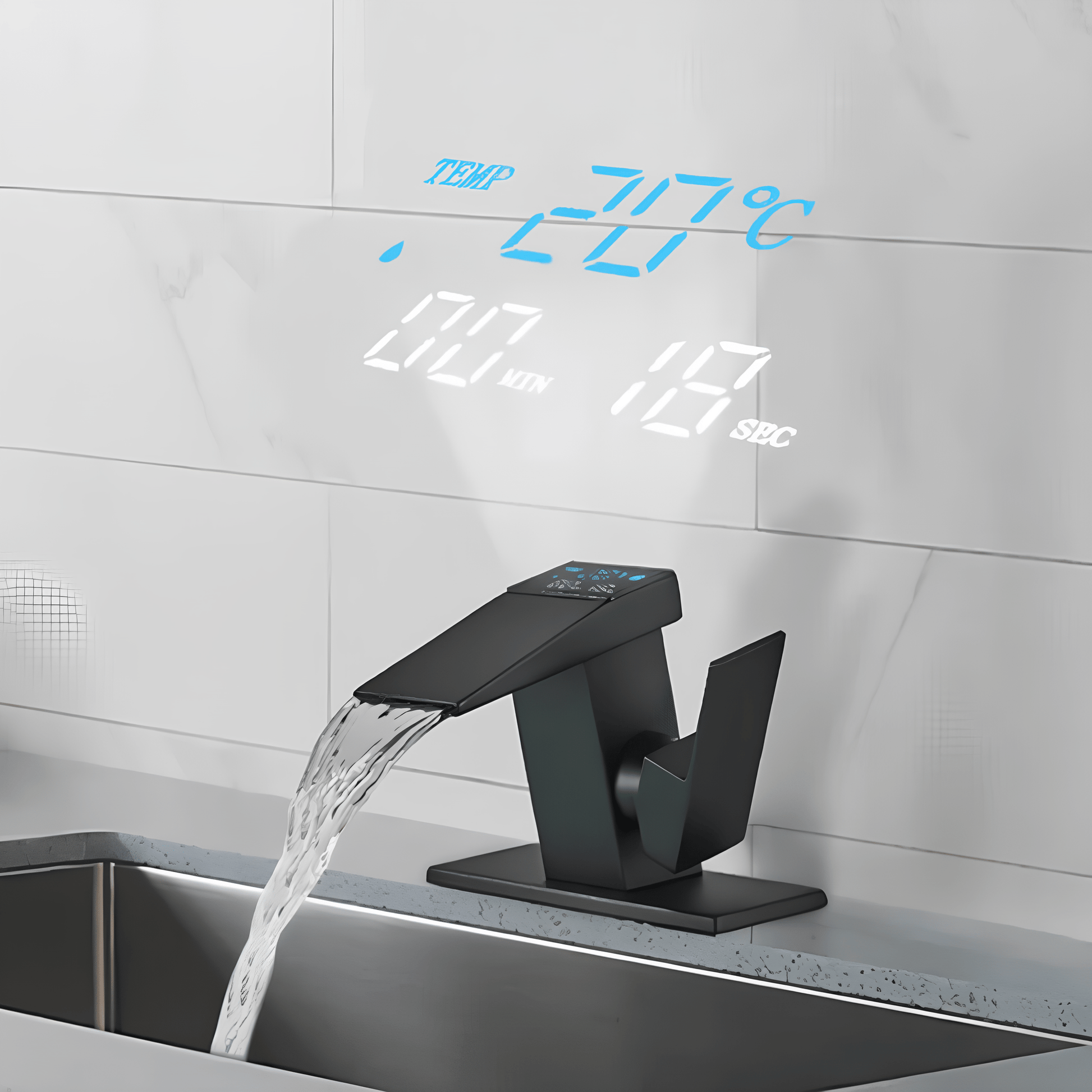 Robinet de lavabo LED température – Robinet intelligent Ferond