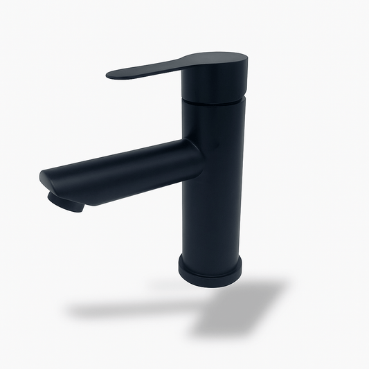 Robinet lavabo inox brossé – Monocommande élégante