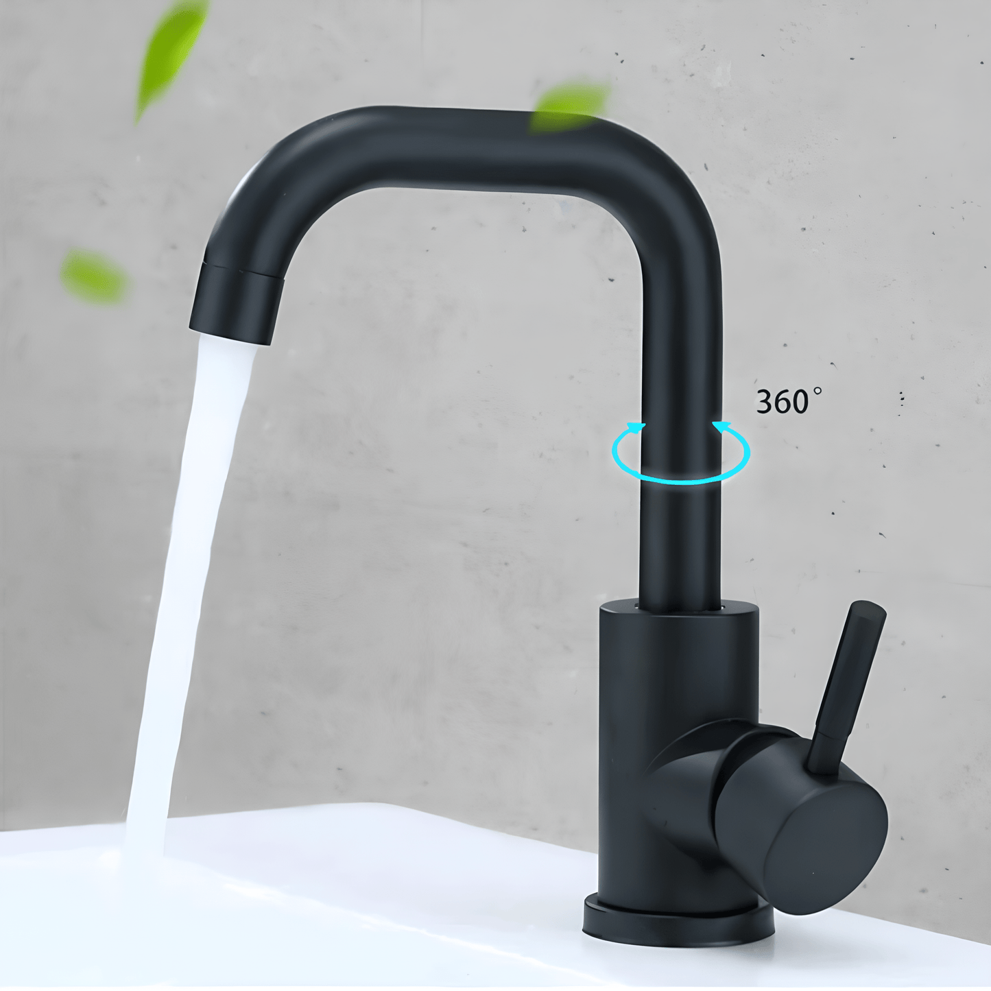Robinet salle de bain design – Inox brossé moderne
