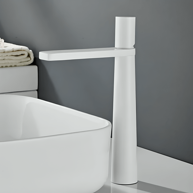Robinet salle de bain haut noir mat – Design 30,5 cm G1/2